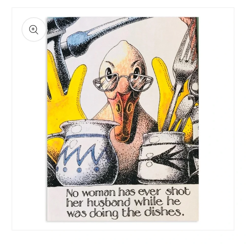 Simon Drew Doing the Dishes Tea Towel 100% Cotton Tea Towel New